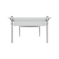 144"L X 144"W X 106"H Vinyl Monterey Canopy Pergola, White, VA42073