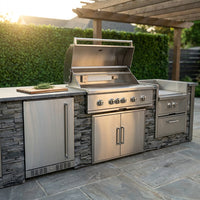 Custom Garden Outdoor Modular Kitchen Cabinets Complete Stainless Outdoor Kitchen Sturdy for Patio Commercial Use — Studio Shot